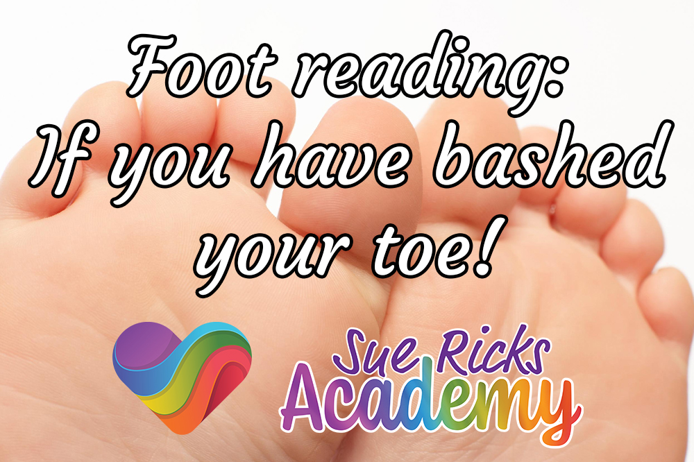 Foot reading - If you have bashed your toe!